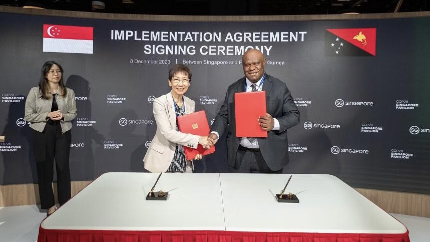 Singapore, Papua New Guinea Enter into Cooperation on Carbon Credits
